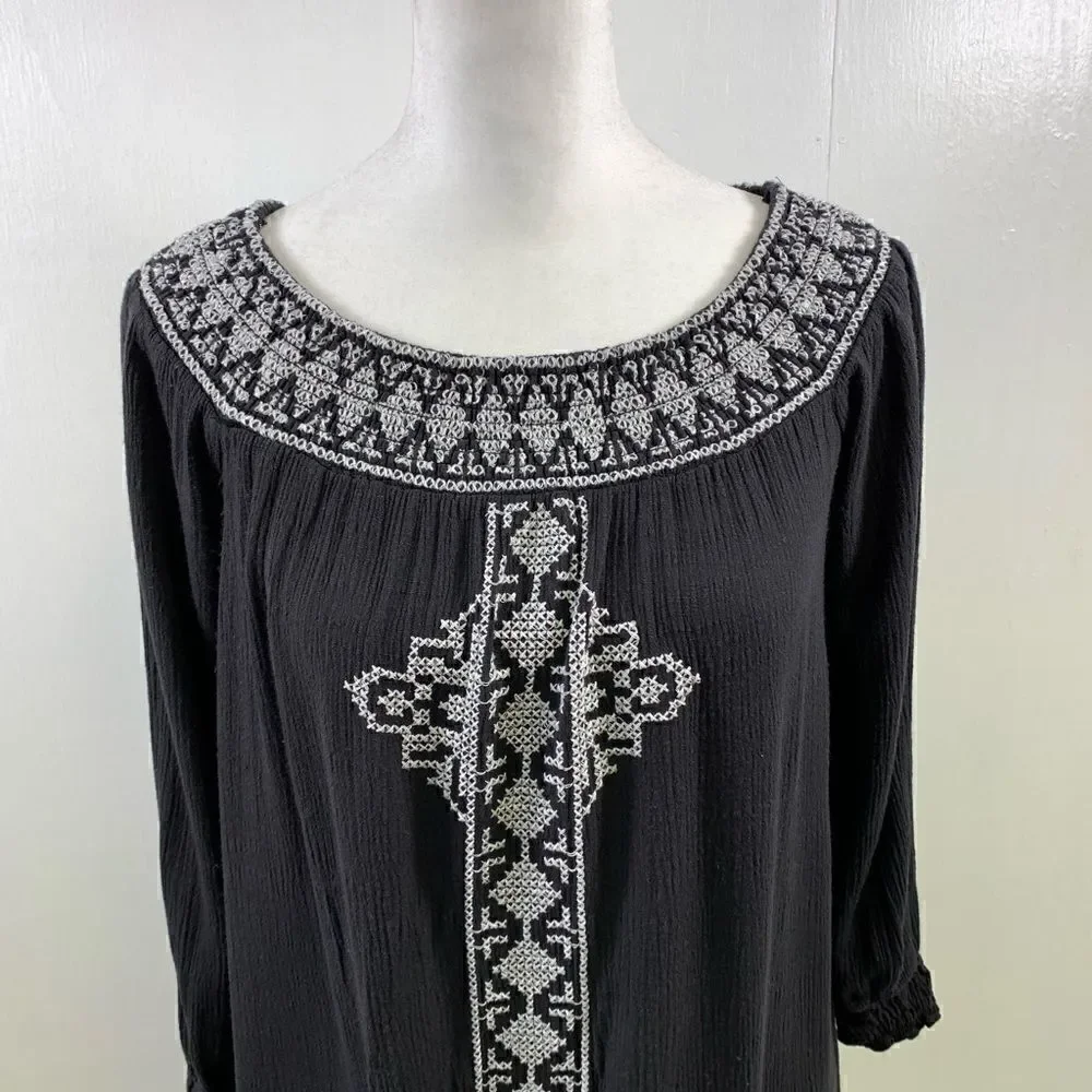 Avec Les Filles Off The Shoulder Embroiderer Dress Size XXS